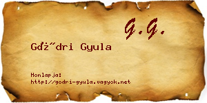 Gödri Gyula névjegykártya