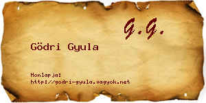 Gödri Gyula névjegykártya